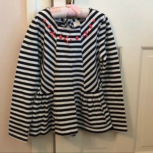 Girls Peplum Top & Leggings (size 8)